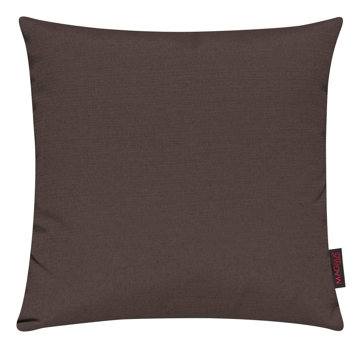 KISSENHÜLLE 2er Set Fino uni 50/50 cm - Braun, Textil (50/50cm) - Magma Heimtexx