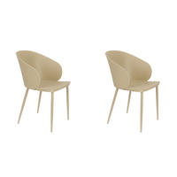 ESSZIMMERSTUHL Gigi - Weiß - 55.5/56.5/80.5 cm - 2er-Set - Weiß, Kunststoff (56.5/80.5/55.5cm)