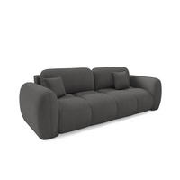 SOFA Livio 3 Sitzplätze Dunkelgrau - Dunkelgrau, Holz (270/95/121cm) - Petits-meubles