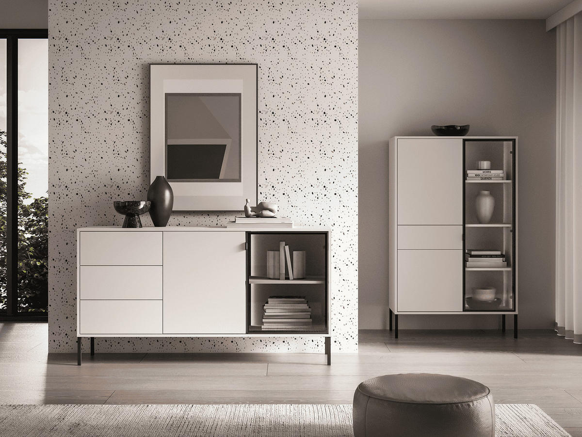 KOMMODE – 160 cm – Barnee – Kaschmir - Kaschmir, Holzwerkstoff (160/86/40cm) - hi-markt