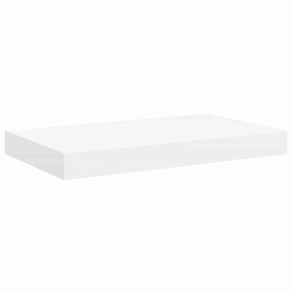 SCHWEBEREGAL Weiss 40/23/3.8 Cm Mdf - Weiß, Holzwerkstoff (40/3.8/23cm) - vidaXL