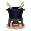 FONDUE-SET MONT D'ARBOIS Blau, für 4 Personen, 1,2L - Dunkelblau, Metall (20/20/20cm) - La Fonderie 1890