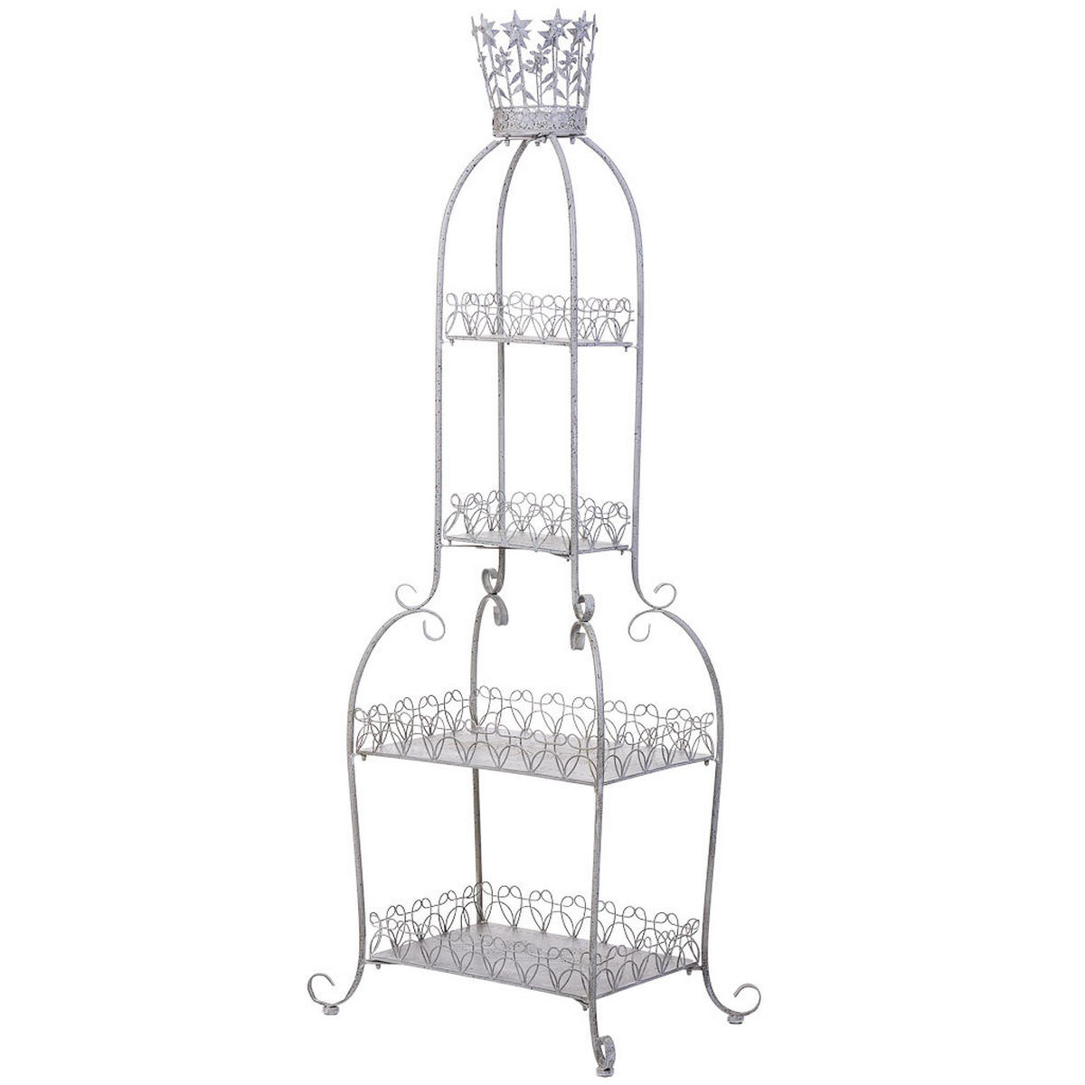 METALLREGAL mit 4 Böden 73x48x188 cm Grau - Grau, Metall (73.03/188.6/48.9cm) - Wanderlust