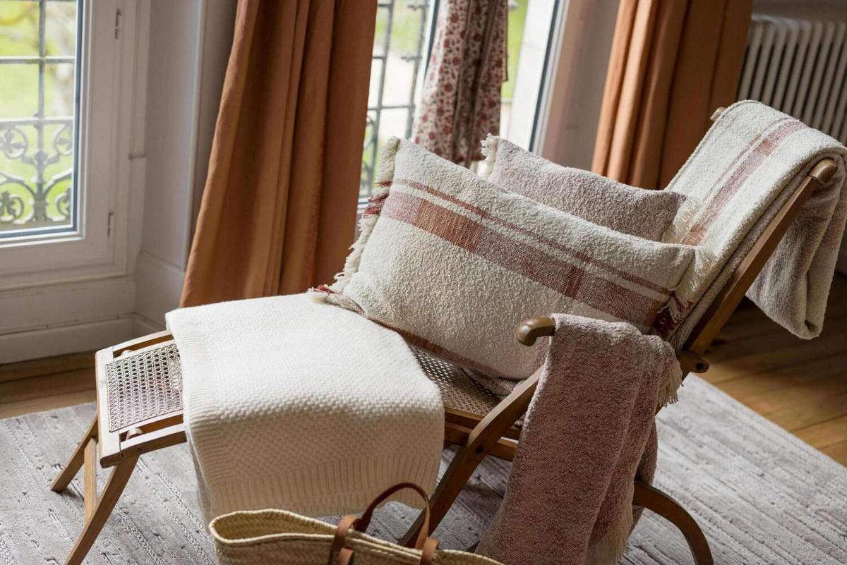 JACQUARD-DECKE Jane multico siena 130 x 160 cm - Dunkelorange, Textil (130/160cm) - Vivaraise