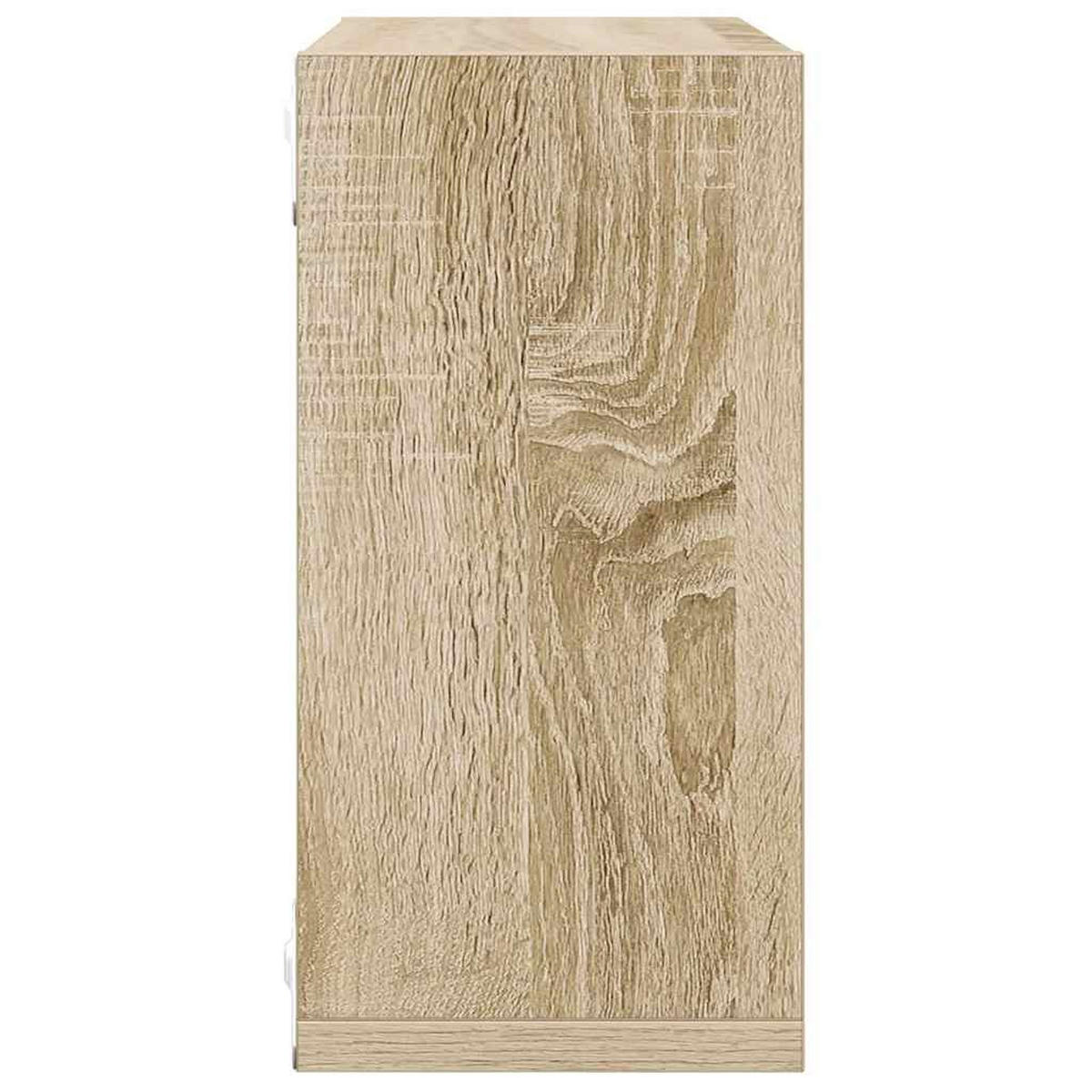 WÜRFELREGALE 2er Set Sonoma-Eiche 30/15/30 Cm - Braun, Holzwerkstoff (30/30/15cm) - vidaXL