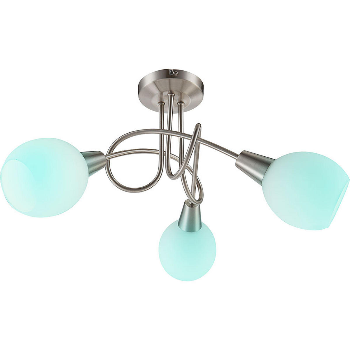 LED DECKENLEUCHTE Weiß mit Fernbedienung - Weiß, Glas (40.5/40.5/25.5cm) - Globo Lighting