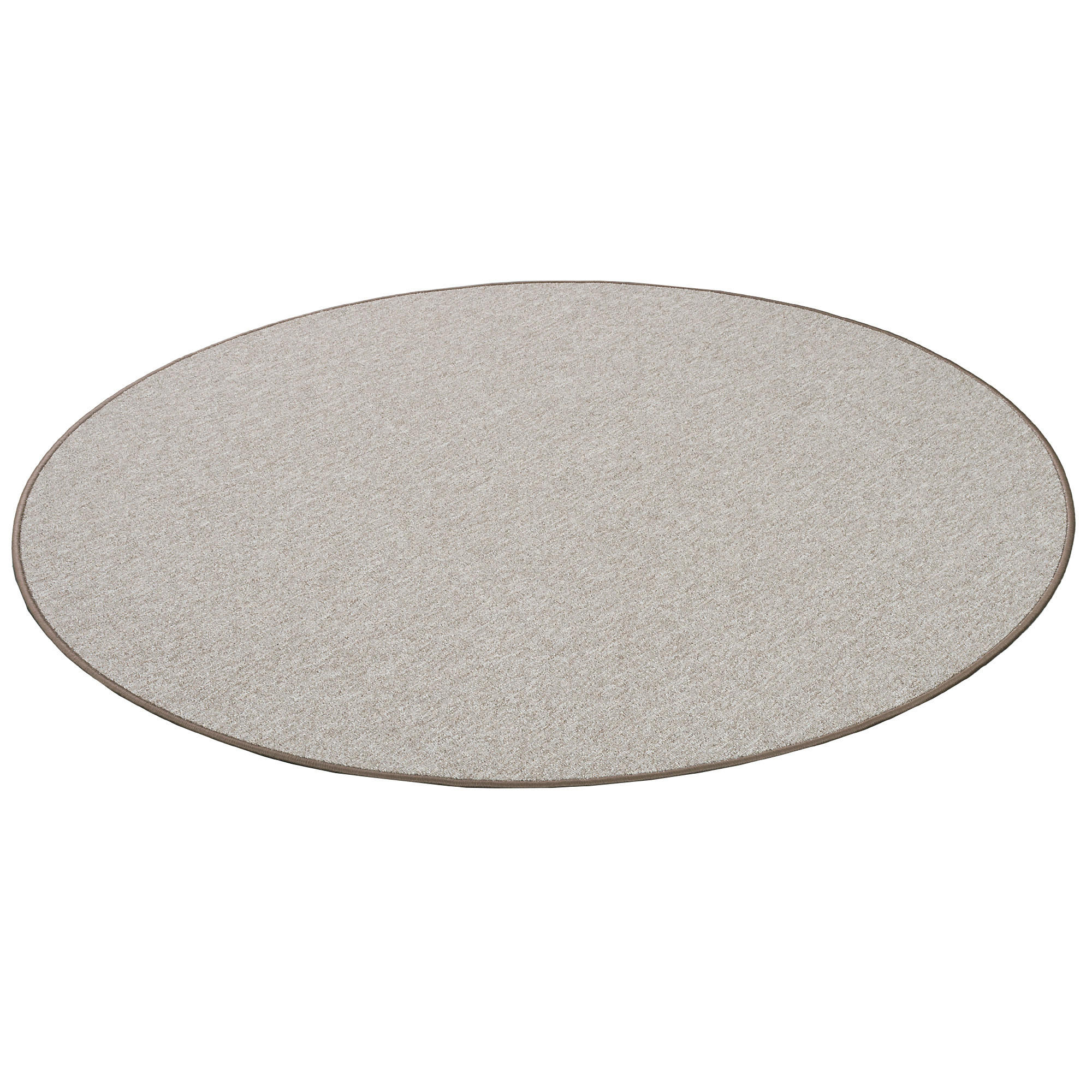 Thumbnail - Snapstyle Feinschlingen, Taupe, Textil, Rund, 160x160 cm, Teppiche & Böden, Teppiche