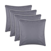 OUTDOORKISSEN 45x45 cm wasserabweisend Dunkelgrau 4er-Pack - Dunkelgrau, Kunststoff (45/45cm)