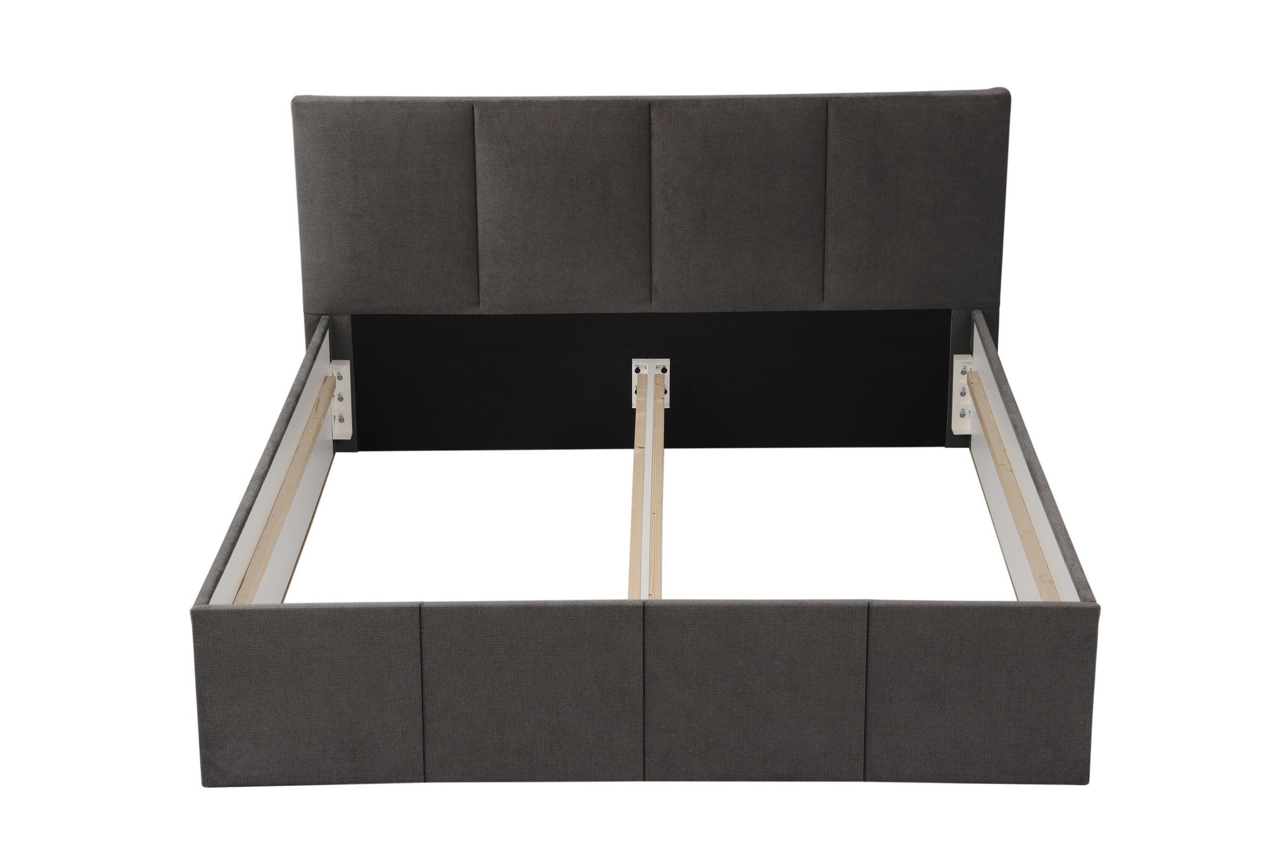 POLSTERBETT Dalas Anthrazit 200 x 200 x 40 cm Stauraum Ohne Matratze und Lattenrost - Anthrazit, Holz (200/200cm) - Halmon Schlafkomfort Betten 