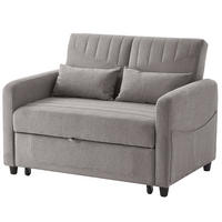 SCHLAFSOFA DE-35343 ausziehbar und 3-fach verstellbar Grau - Grau, Metall (77/82.5/114cm) - ComfortXL