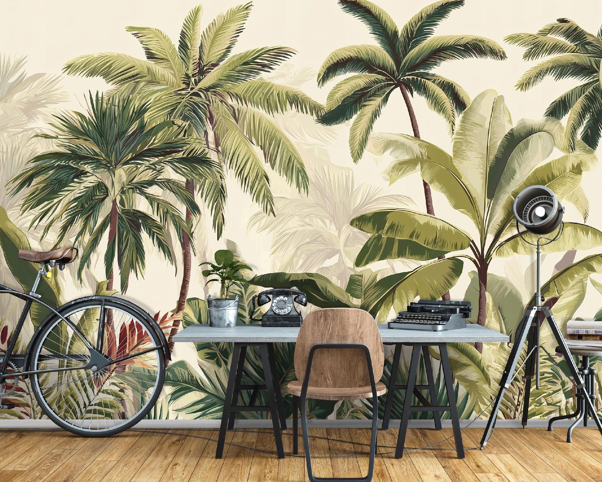 FOTOTAPETE Blätter Grün Dschungel Natur Wohnzimmer 200x140 - Multicolor, Papier (200/140cm) - Wallarena