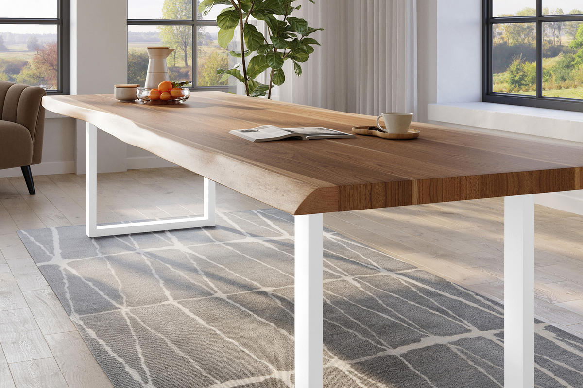 ESSTISCH TITAN - Beige/Naturfarben, Holz (120/350/79cm) - SAM