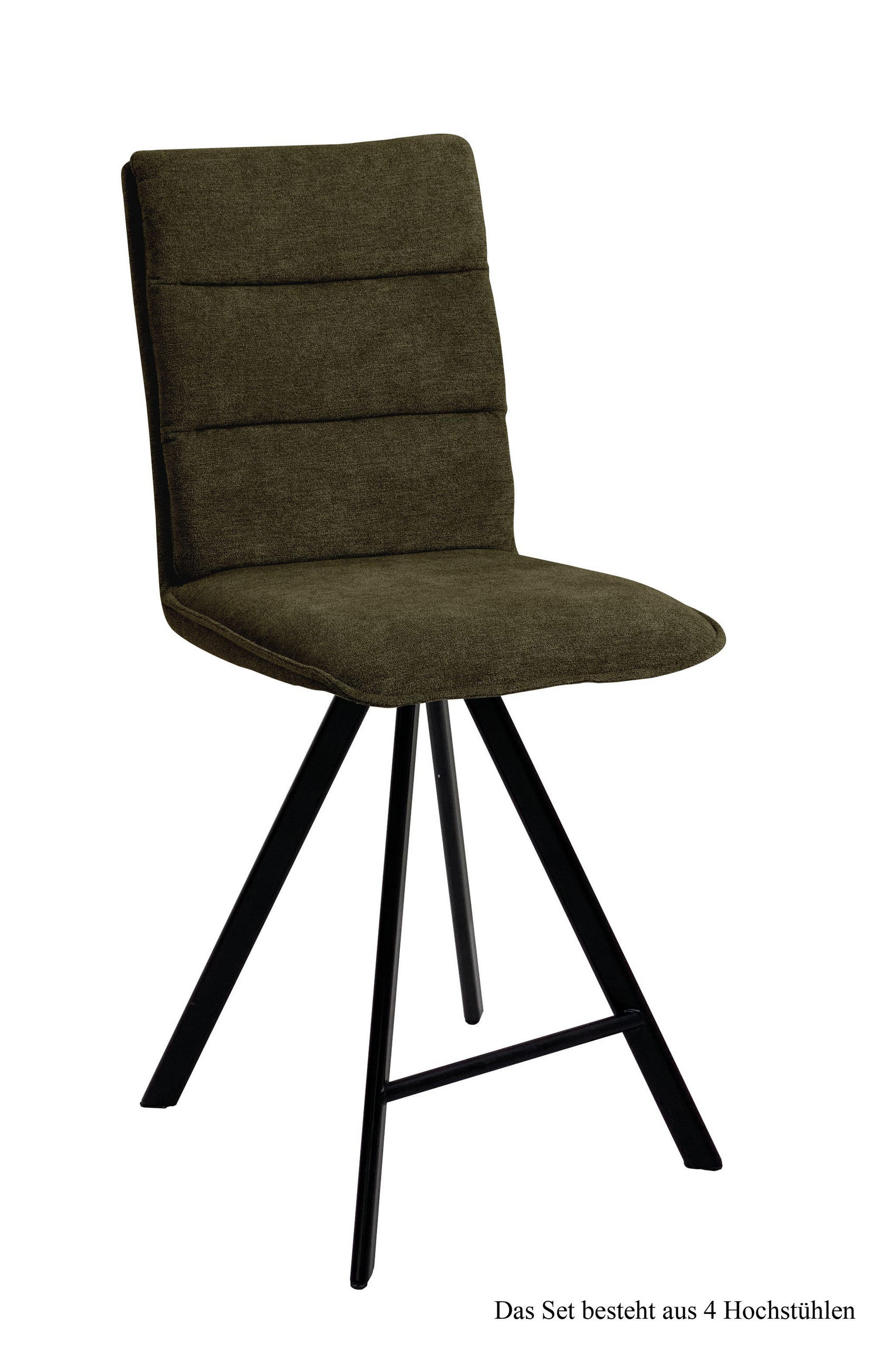 58aufmkessel Thekenstuhl Dunkelgrün, Schwarz 60x109x47 cm