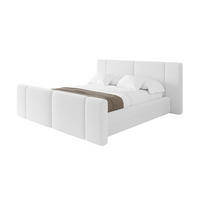 POLSTERBETT mit Bettkasten, Fußteil und Lattenrost, Boxbett ohne Matratze - TEVO-Z 140x200 Weiß - Weiß, Holzwerkstoff/Textil (140/200cm) - ALTDECOR