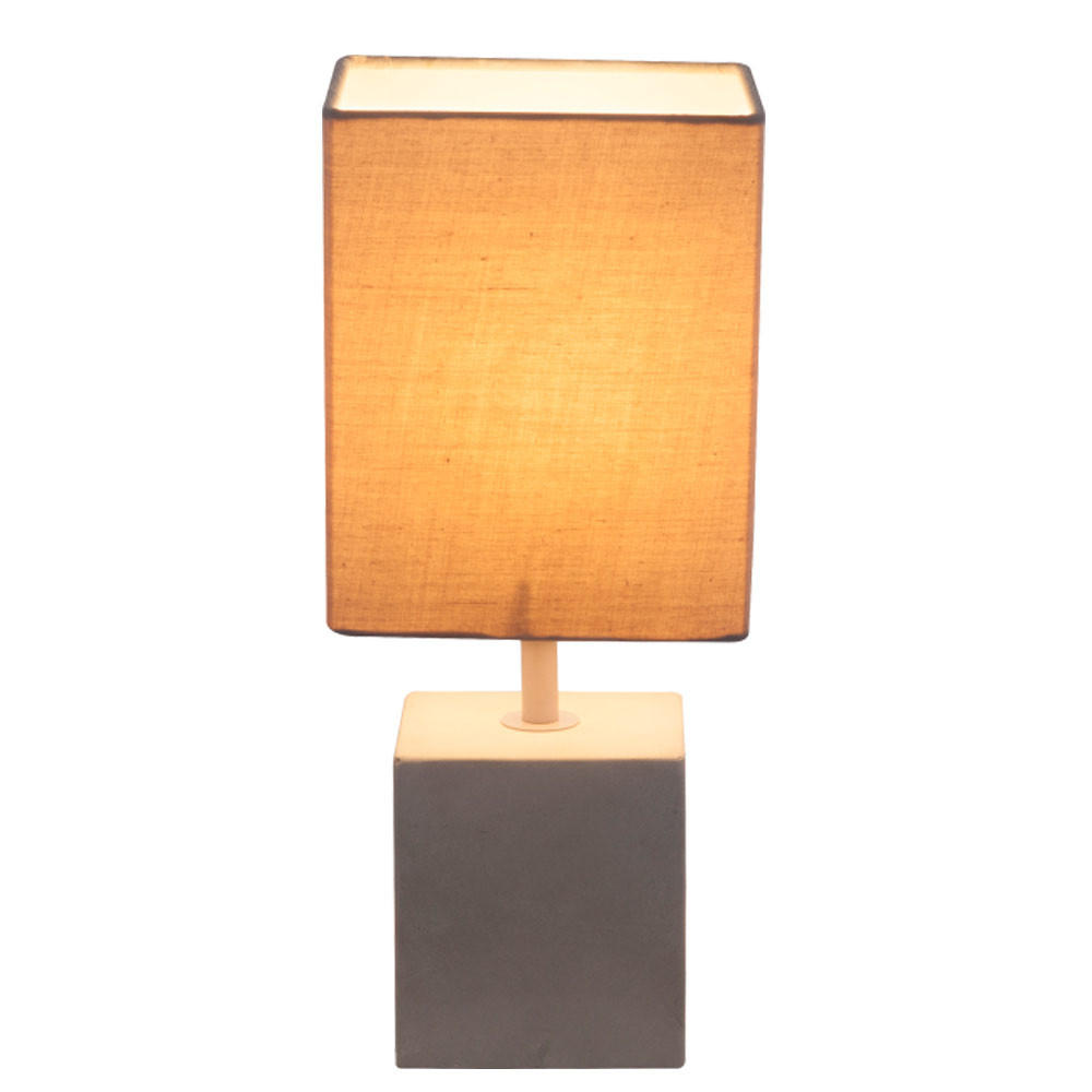 TISCHLEUCHTE ARMIN Textil Grau - Grau, Textil (13/11/30cm) - Globo Lighting