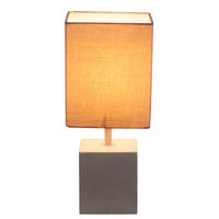 TISCHLEUCHTE ARMIN Textil Grau - Grau, Textil (13/11/30cm) - Globo Lighting