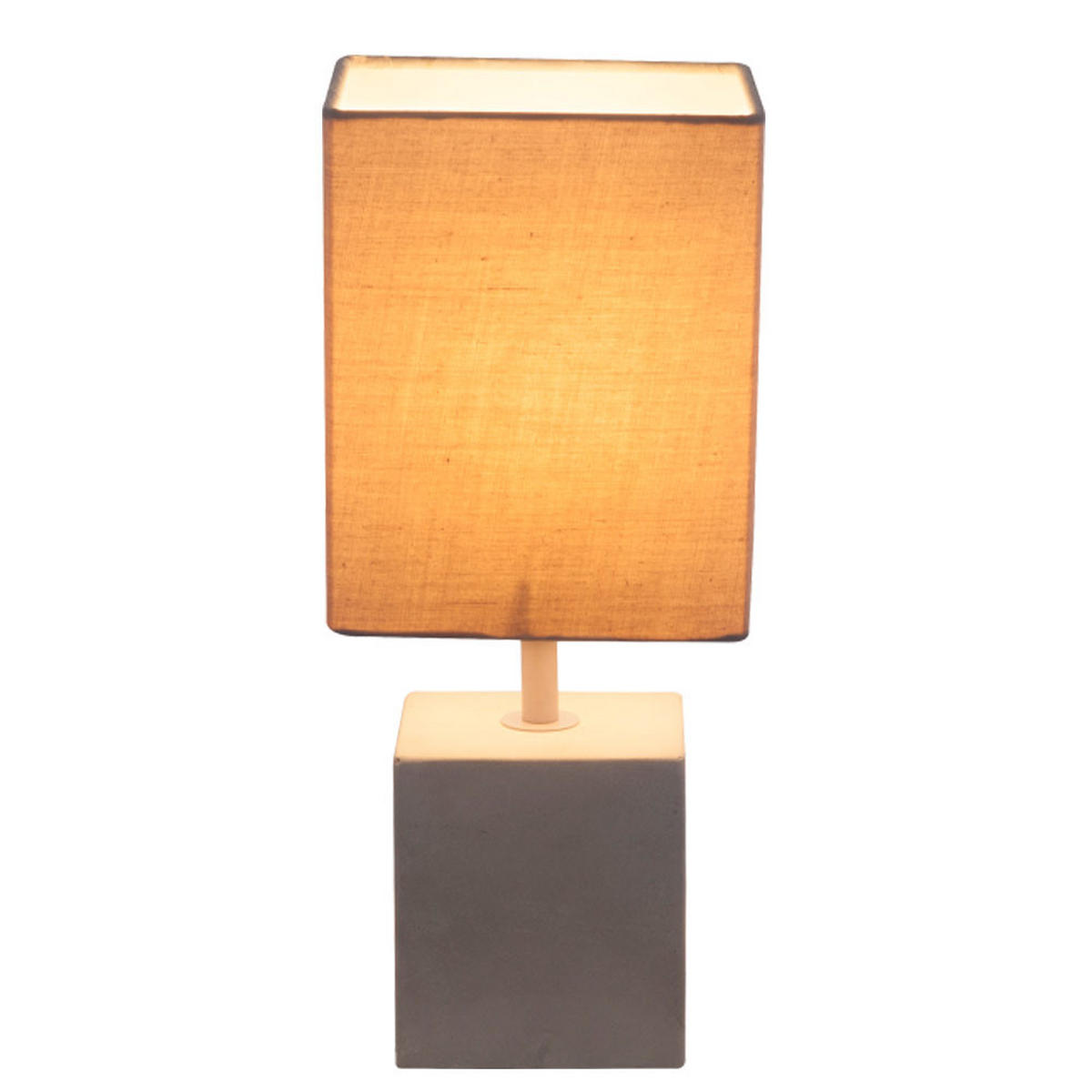 TISCHLEUCHTE ARMIN Textil Grau - Grau, Textil (13/11/30cm) - Globo Lighting