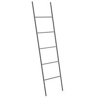 HANDTUCHLEITER schwarz 50 x 165 cm Aribibi - Schwarz, Metall (50/165/2cm) - Beliani