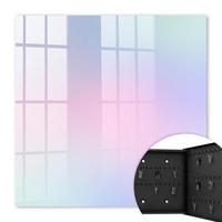 SCHLÜSSELBOX Schwarz 30x30 cm- Türöffnung nach rechts - Pastellharmonie - Pink, Metall (30/30/5cm) - TULUP