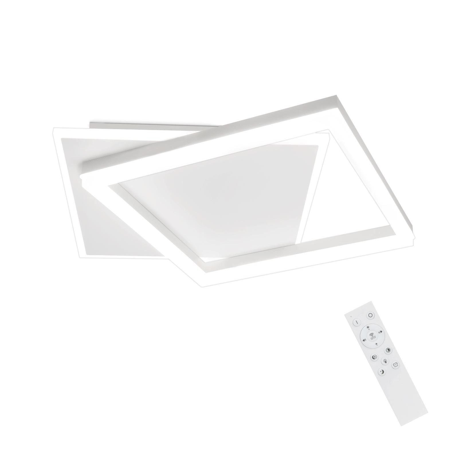 LED-DECKENLEUCHTE Daniela 44/40/6 cm - Weiß, Metall (44/40/6cm) - ZMH