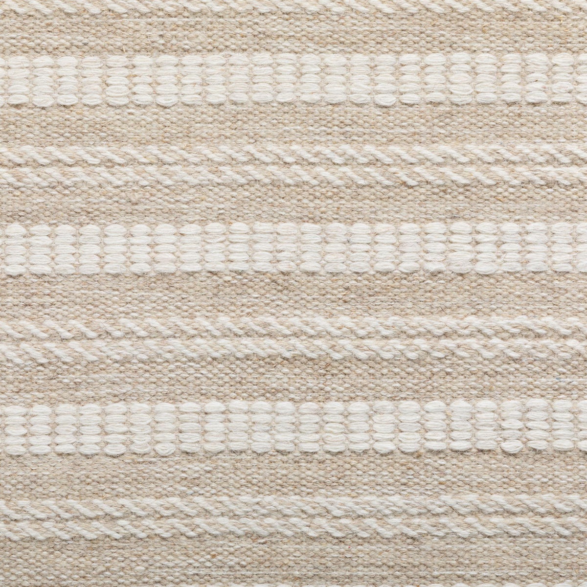 HANDWEBTEPPICH 160/230 cm Habo schmale Streifen - Beige, Naturmaterialien (160/230cm) - Steffensmeier