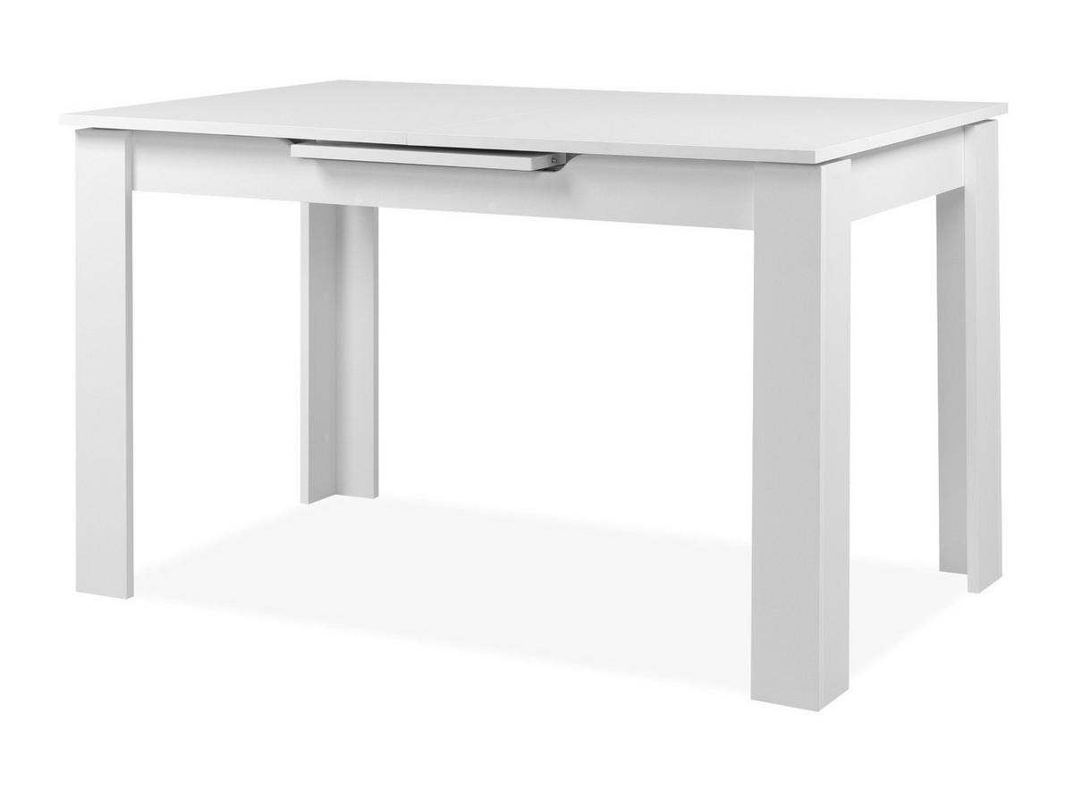 ESSTISCH weiß 125 - 165 cm, Küchentisch ausziehbar - Weiß, Holzwerkstoff (125/75/75cm) - Furn.Design