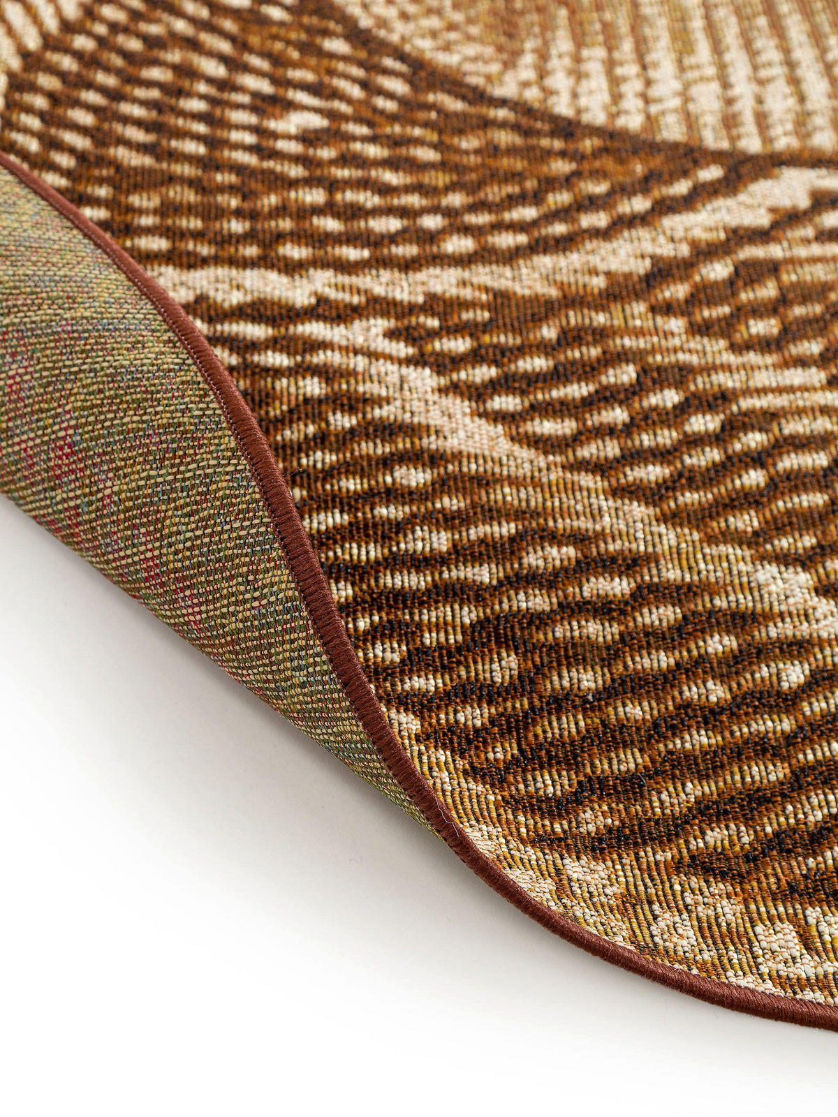 OUTDOORTEPPICH rund Artis Gold ø 160 cm rund - Goldfarben, Textil (160/160cm) - benuta Nest