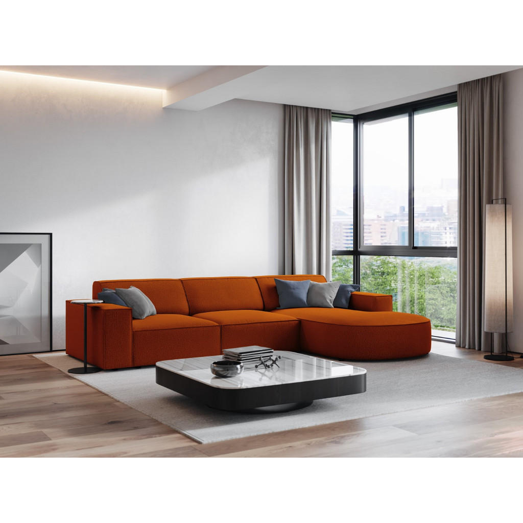 Thumbnail - Micadoni Ecksofa, Terra cotta, Textil, 4-Sitzer, L-Form, 284x166 cm, Hergestellt in Europa, Wohnzimmer, Sofas & Couches,...