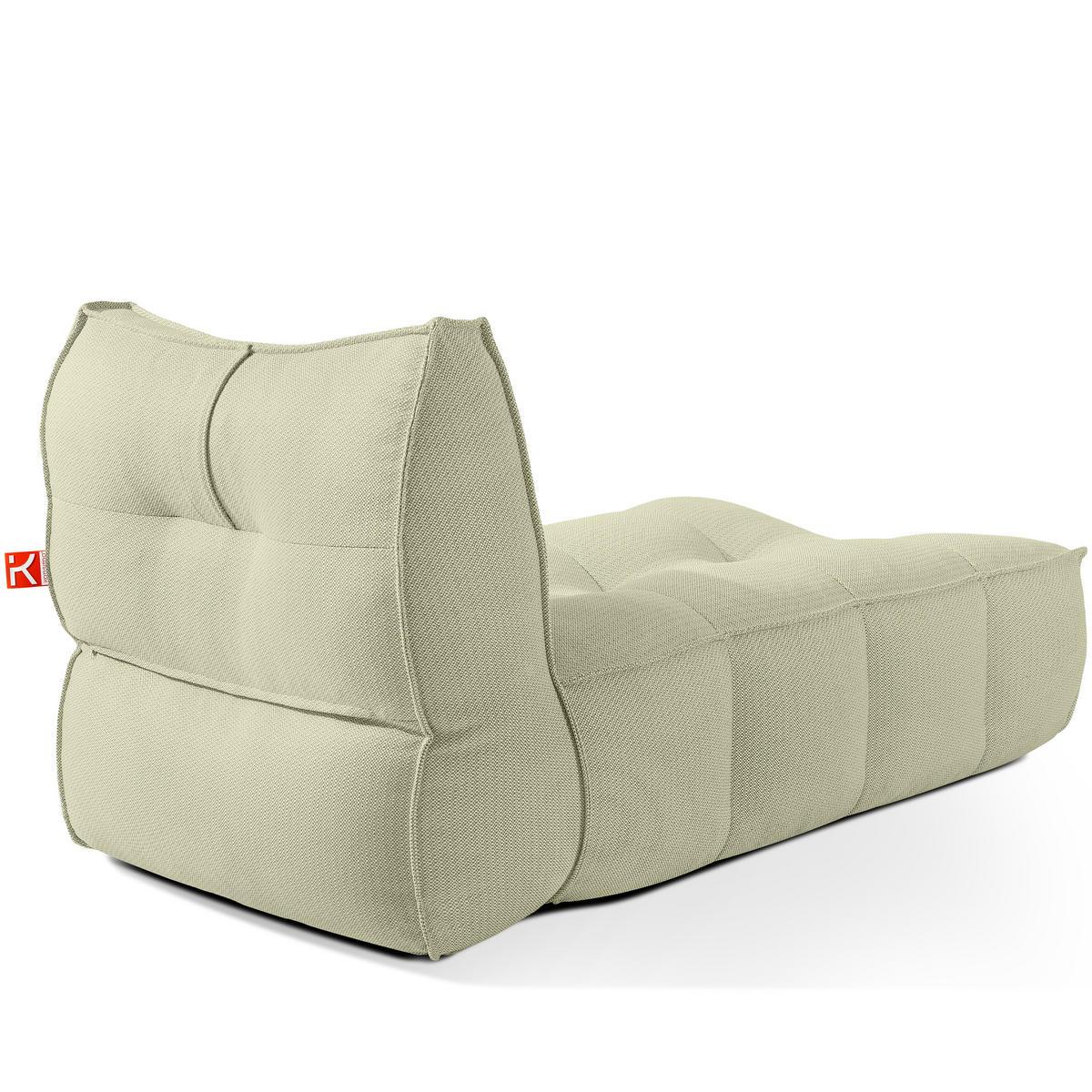 GARTENLIEGE LOVIA Sonnenliege, Hellgrün/Weiß - Hellgrün, Textil (90/82/174cm) - KONSIMO®