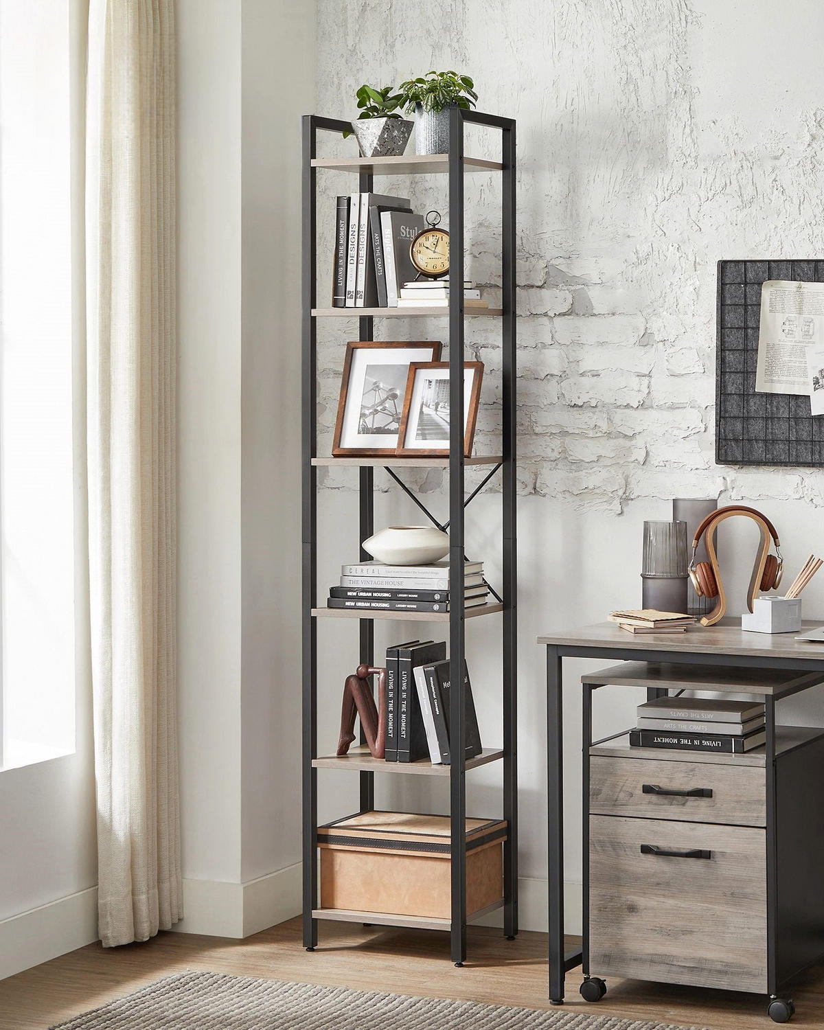 BÜCHERREGAL ABIDJAN - Schwarz, Holzwerkstoff (40/187.5/30cm) - Hansiro