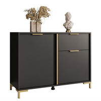 KOMMODE LARETTO 103 cm 2D1S anthrazit - Schwarz, Holzwerkstoff (103/75.4/40cm) - Lookway