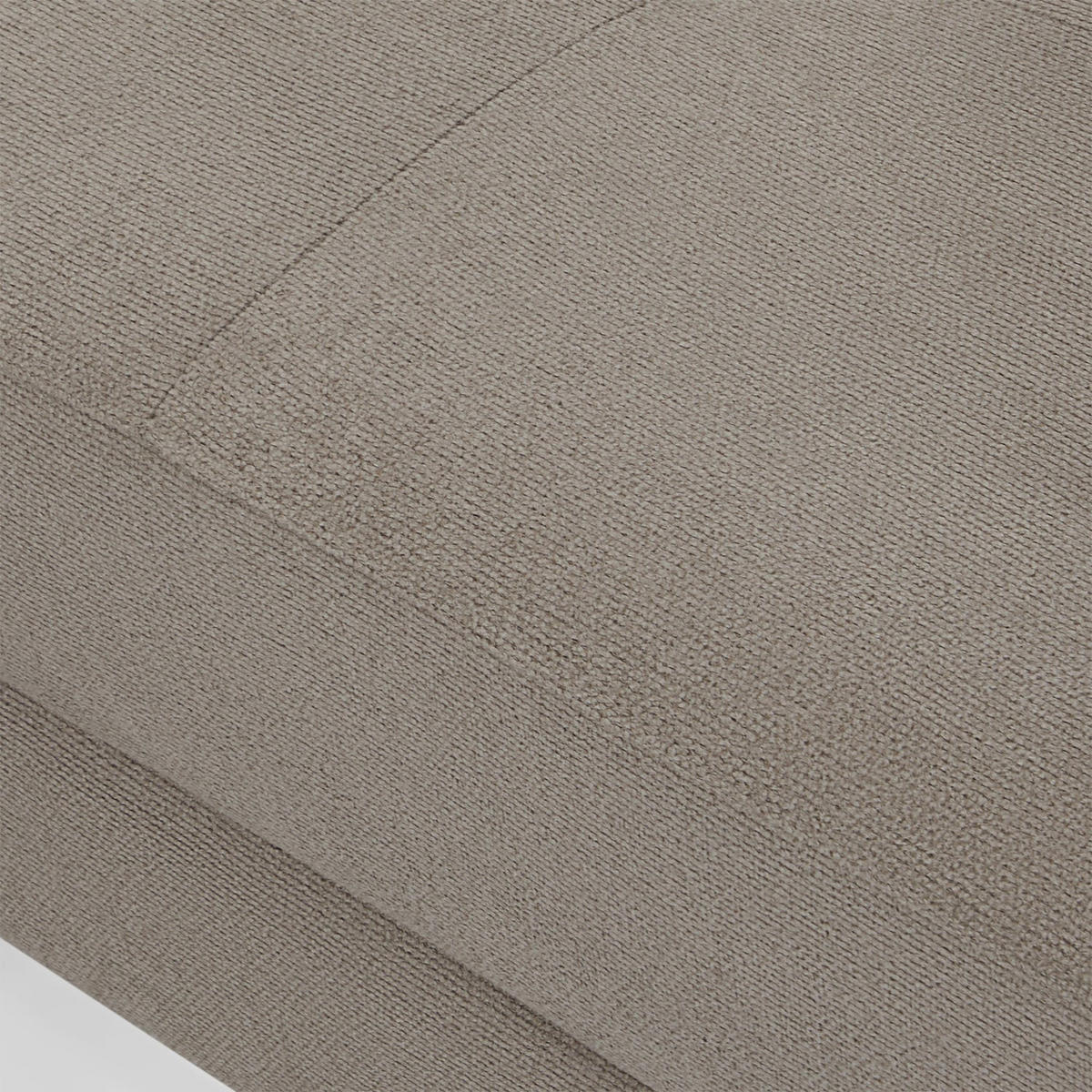 ECKSOFA Webstoff Beige - Beige/Schwarz, Textil/Metall (290/95cm) - Furnhouse