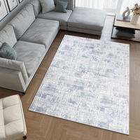 TEPPICH SKY Hellgrau Blau 160/220 cm - Blau/Hellgrau, Textil (160/220cm) - Tapiso