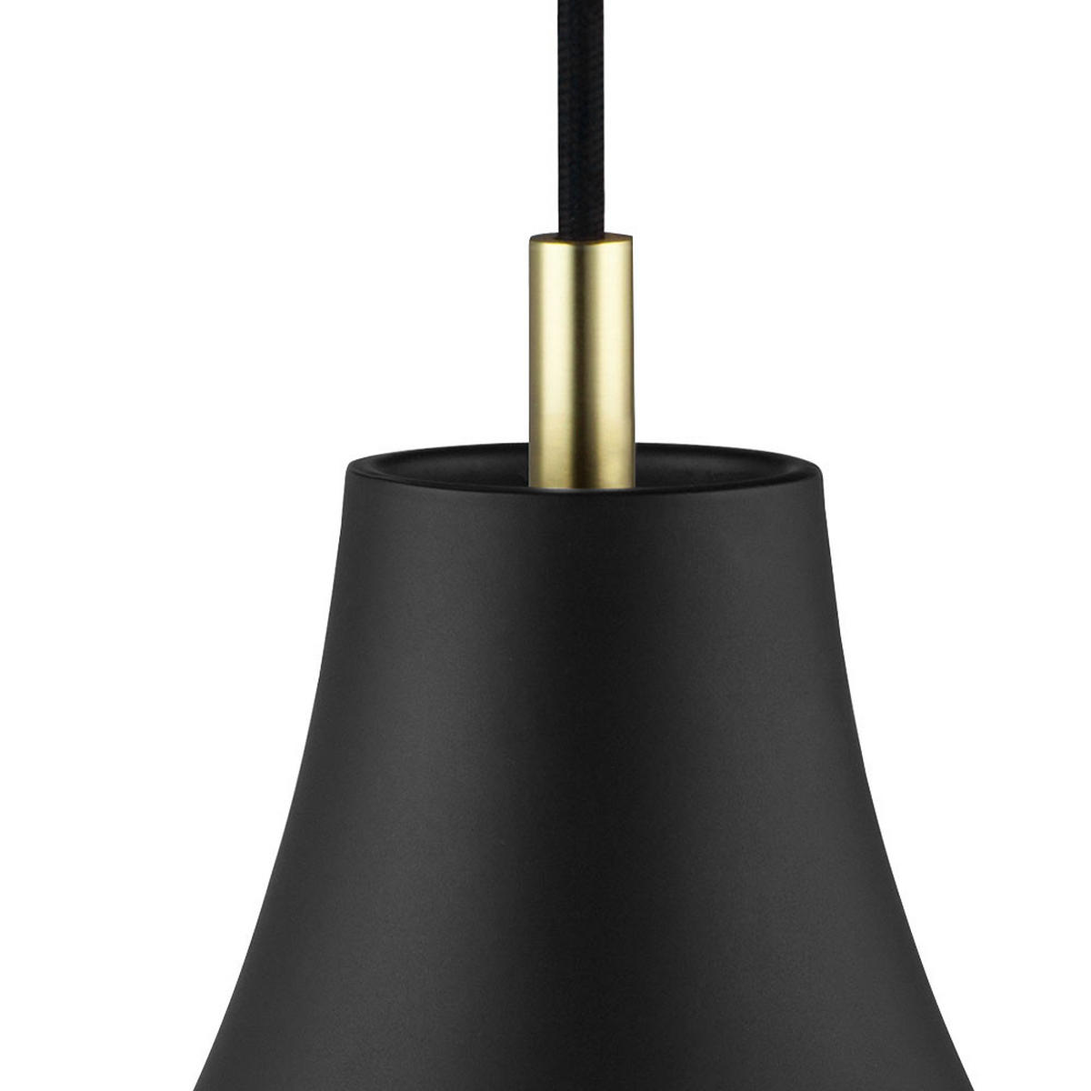 LED HÄNGELEUCHTE GRACE Textil Schwarz - Schwarz, Metall (25/25/33cm)