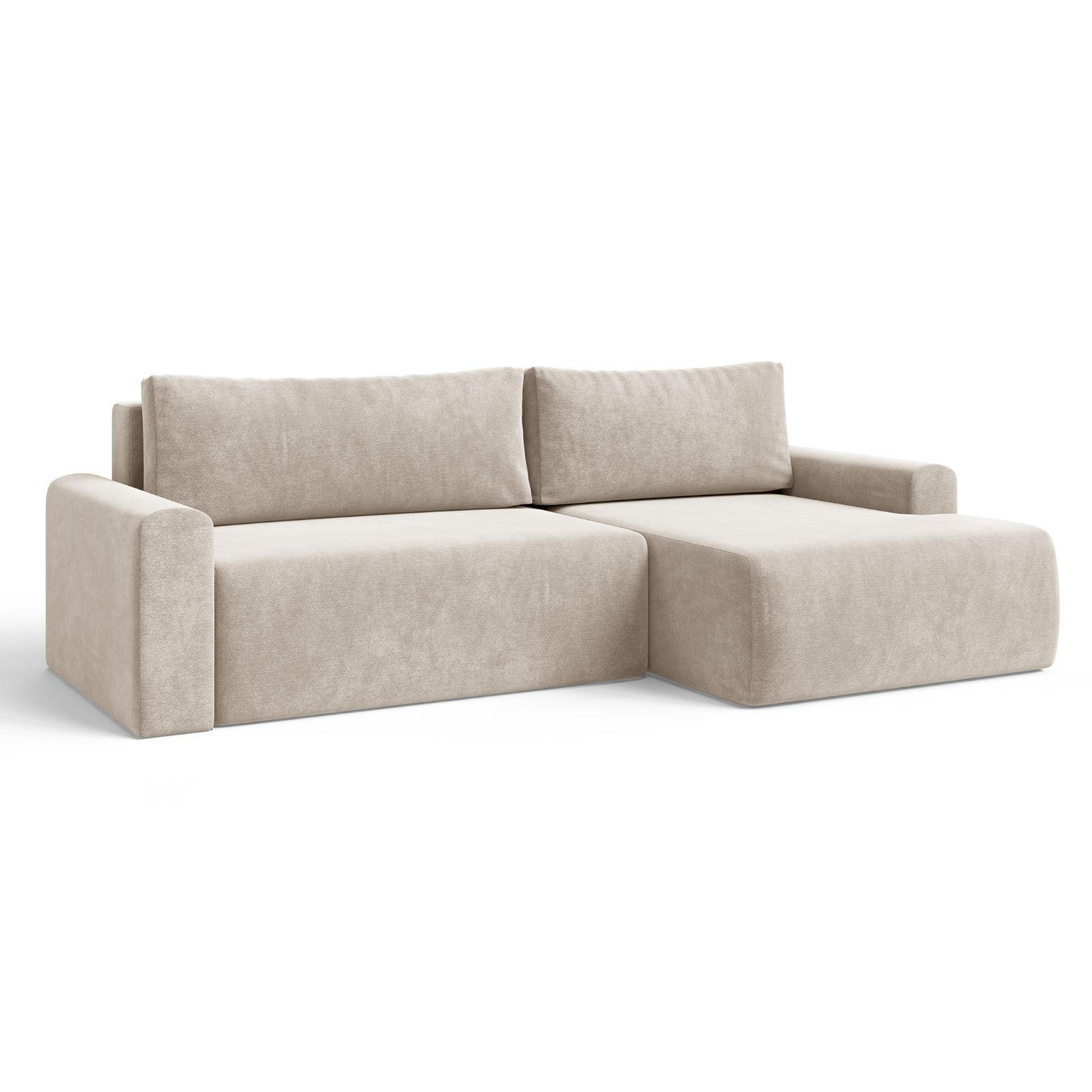 Dekori_Interiors Ecksofa Beige 270x142 cm