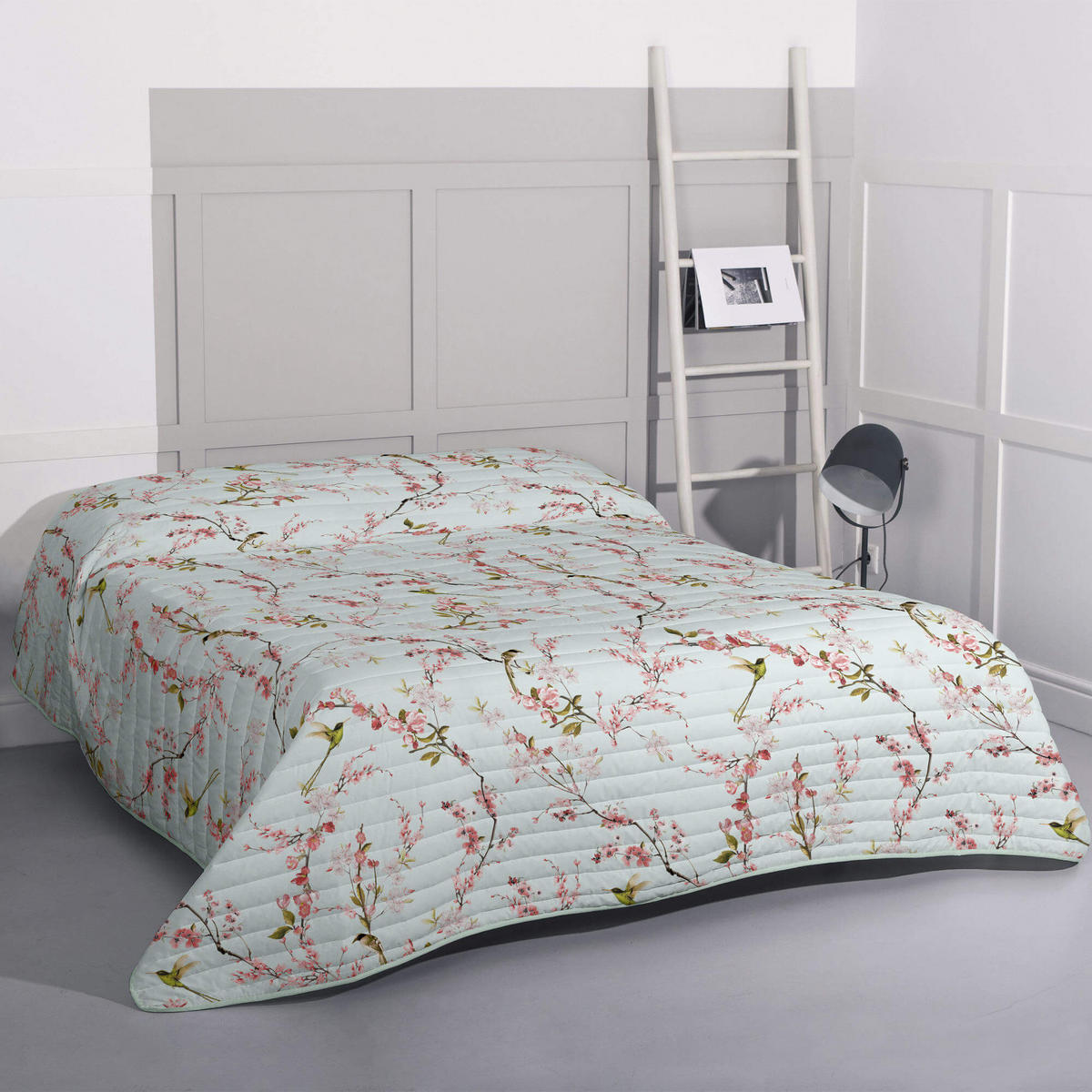 TAGESDECKE chinoiserie 180x260 cm (bett 80/90/105) mehrfarbig - Multicolor, Textil (180/260cm) - Happy Friday