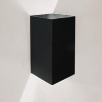 LED-WANDLAMPE Ixa Schwarz Rechteckig - Schwarz, Metall (10/10/10cm) - s.luce