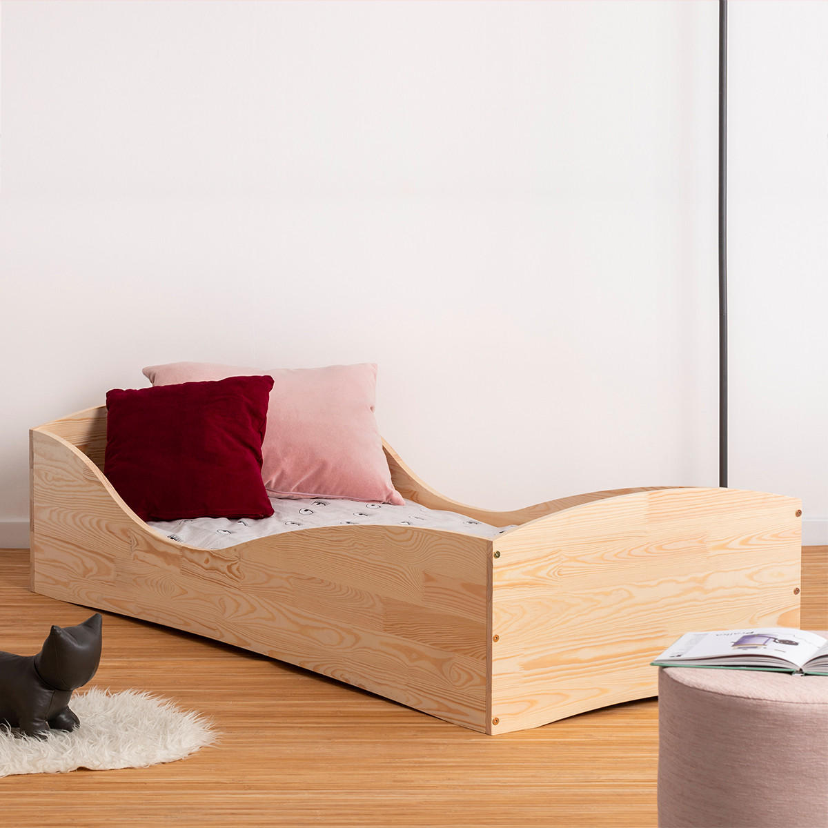 POSTEL 90/190 Zoé Přírodní dřevo - hnědá, dřevo (90/190cm) - Petits-meubles