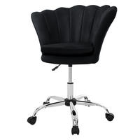 DREHSTUHL Kunstfell Schwarz - Schwarz, Metall (68/90/68cm) - ML-DESIGN