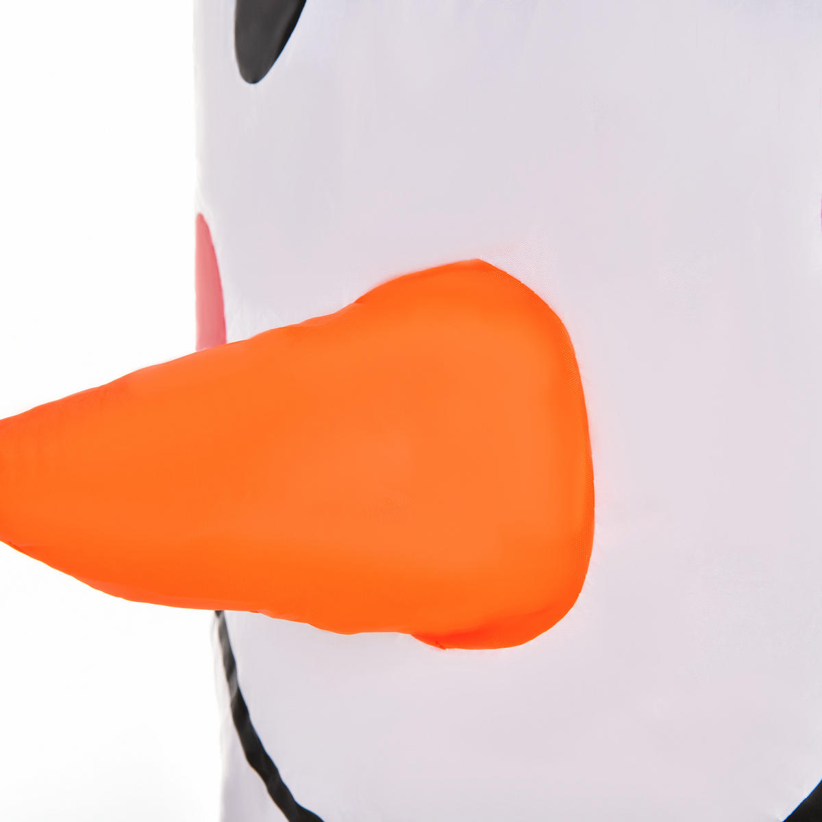 WEIHNACHTSSCHNEEMANN aufblasbarer Schneemann mit 2 Modulleuchten Weiß - Weiß, Kunststoff (72/193/130cm) - HOMCOM