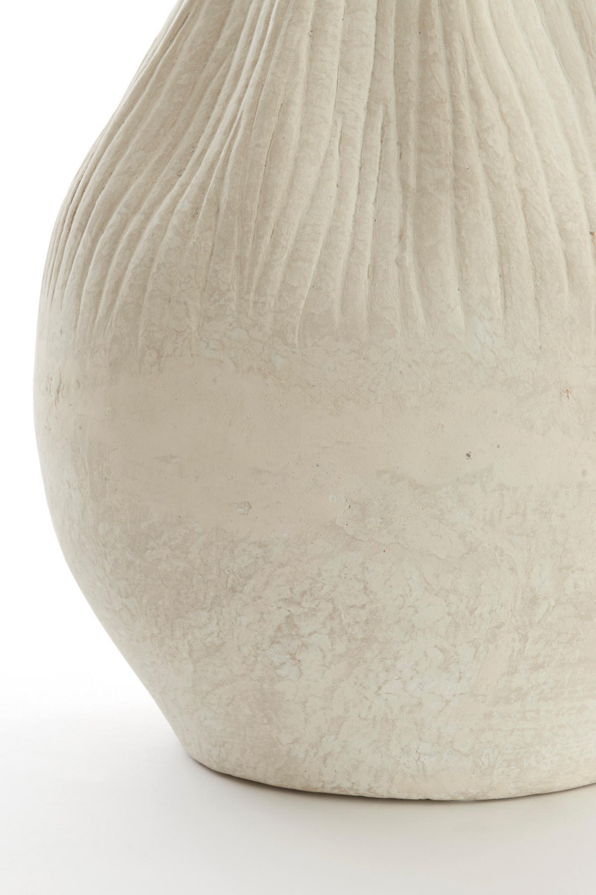 VASE Acda Weiß Ø43,5/46 cm - Weiß, Papier (46cm) - Light & Living