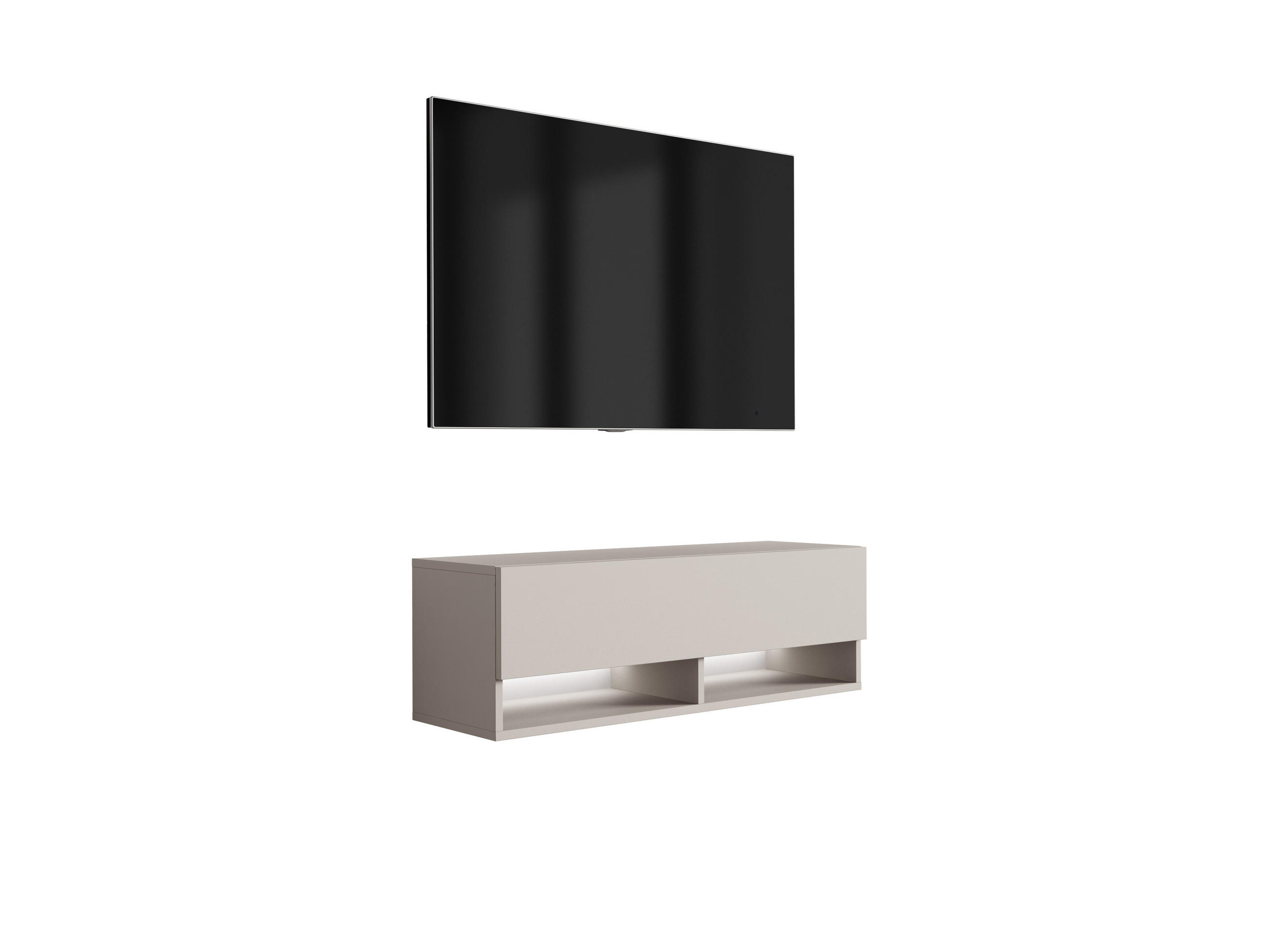 3XE Living Tv-Lowboard Beige 100x33.6x32 cm