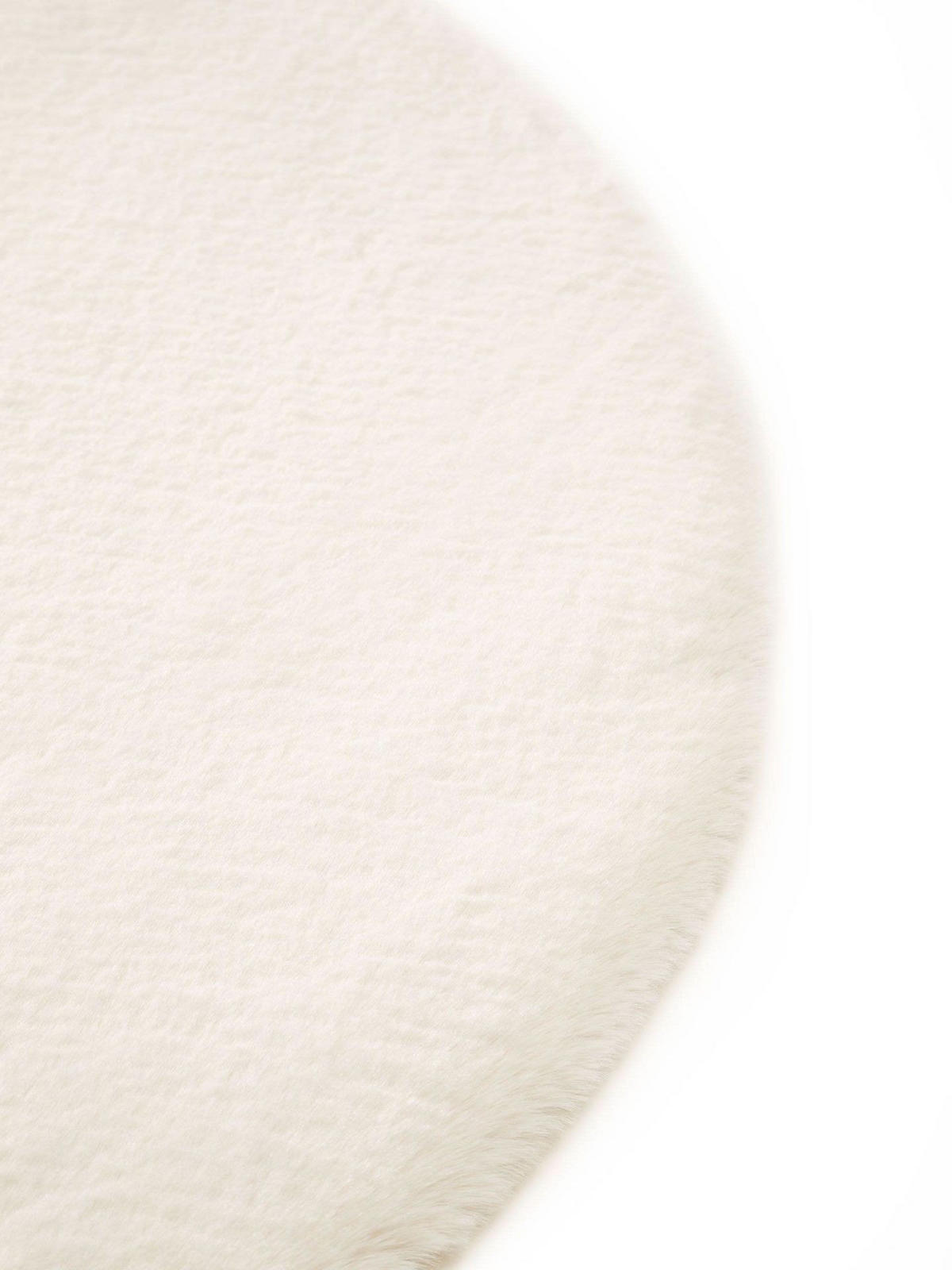 UMĚLÉ kožíškové koberce Dave Krémová ø 120 cm - krémová, textil/umělá hmota (120/1cm) - KUNSTLOFT