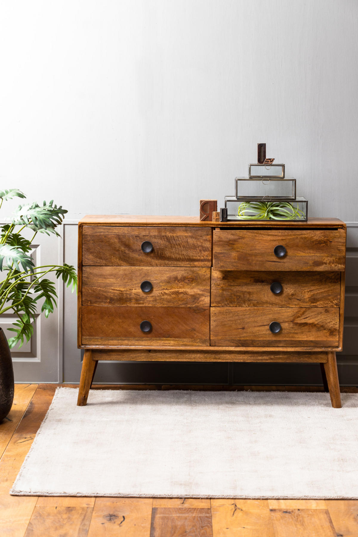 SCHRANK Espita Braun 114/40/80 cm - Braun, Holz (40/80/114cm) - Light & Living