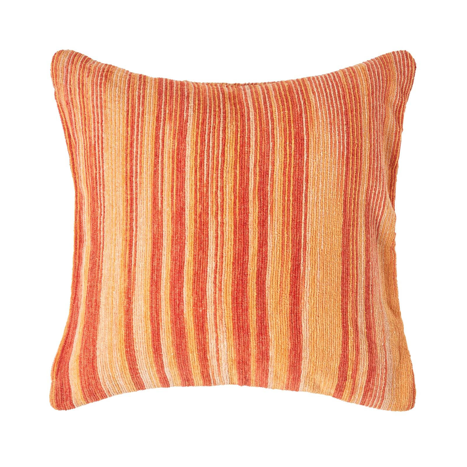 KISSENHÜLLE Chenille Tie Dye terracotta 60/60 cm - Terracotta, Textil (60/60cm) - Homescapes