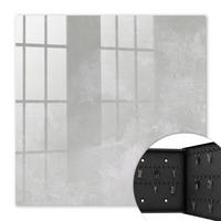 SCHLÜSSELBOX Schwarz 30x30 cm- Türöffnung nach rechts - Graue Eleganz - Grau, Metall (30/30/5cm) - TULUP