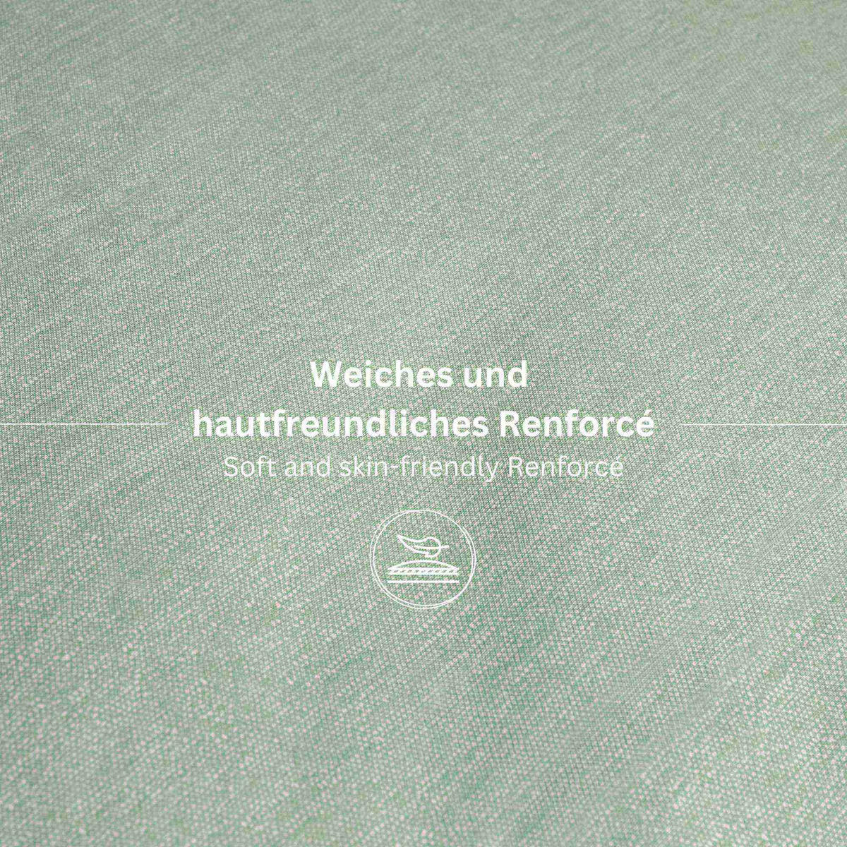 RENFORCE BETTWÄSCHE HARP 2er Set - Grün, Textil (135/200cm) - Esprit