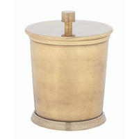 BAUMWOLLBOX aus Messing mit goldener Oberfläche - Goldfarben, Metall (12/12/12cm) - Signature