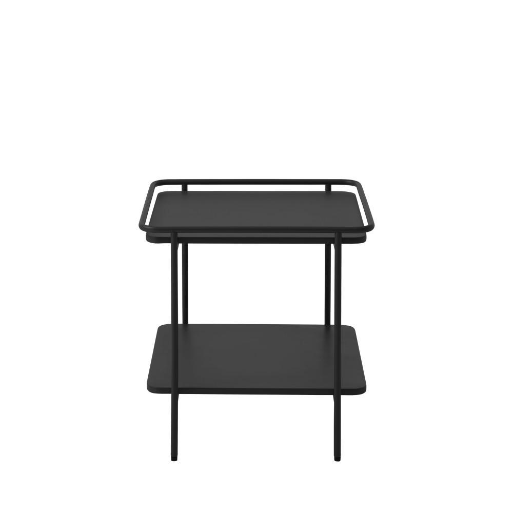 BEISTELLTISCH - Metall - Schwarz - Schwarz, Metall (45/45/44cm) - Drawer