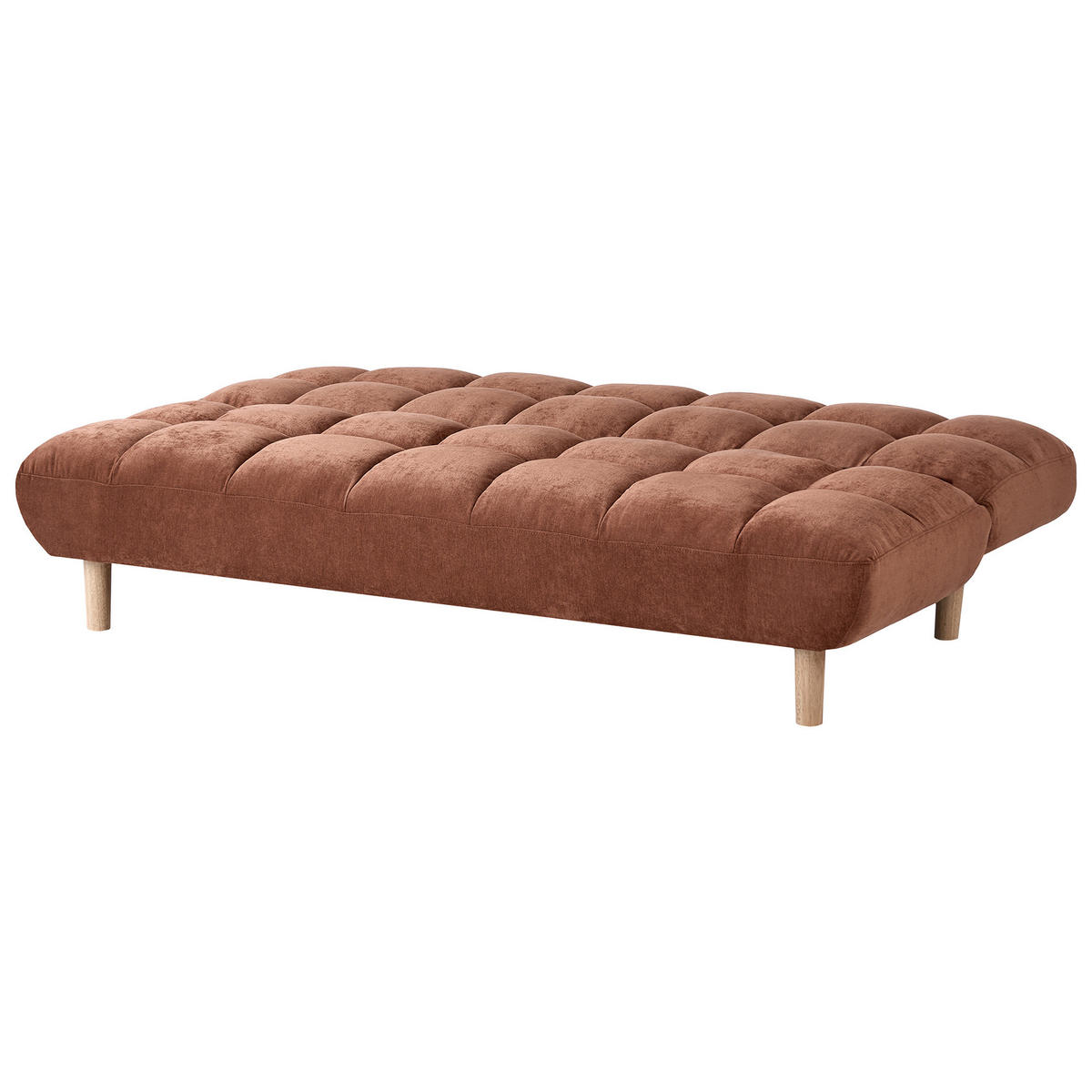 CANAPEA EXTENSIBILĂ cu 2 locuri textil maro aurie Risor - maro/auriu, material textil (190/83/90cm) - Beliani